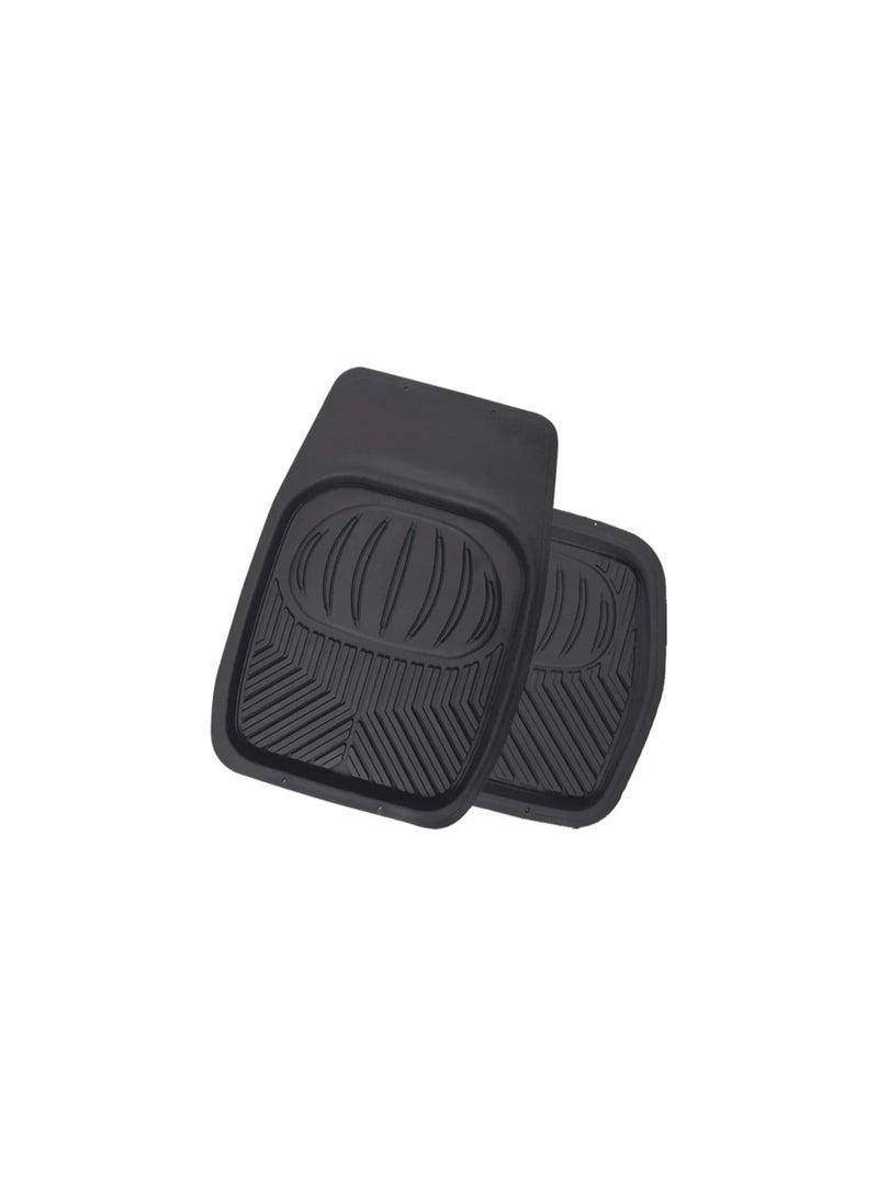 POLAR Universal Car Floor Mats – Frost Resistant Heavy Duty Rubber Mats, All-Weather Anti-Slip Vehicle Interior Protection for Sedan, SUV & Hatchback, Model TER-105 BK (Black) - Image 4